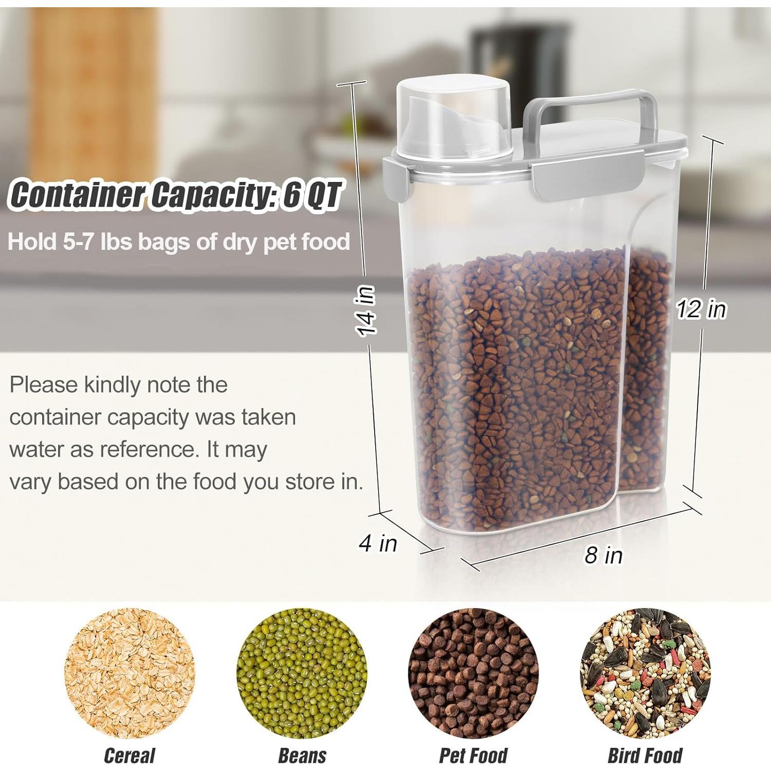 Contenedor de Almacenamiento de Comida TBMax 5,68L para Mascotas