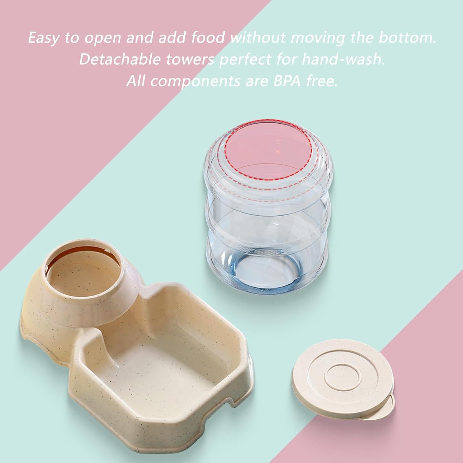 Juego de 2 comederos y bebederos automáticos KATTYPET 3,79L