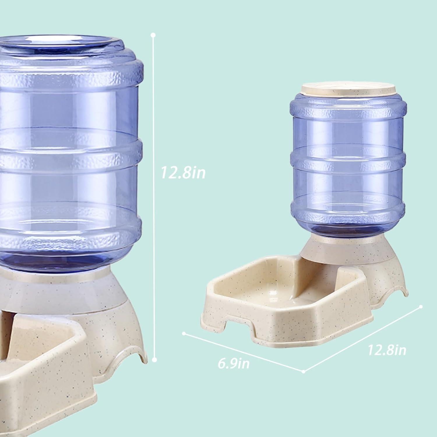 Juego de 2 comederos y bebederos automáticos KATTYPET 3,79L