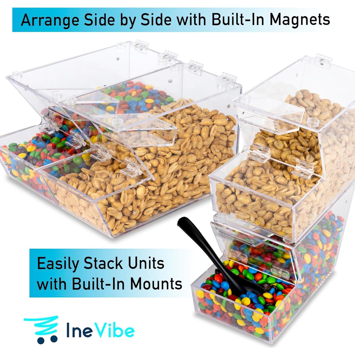 Dispensador de Toppings IneVibe - Contenedor Acrílico 26,67 cm