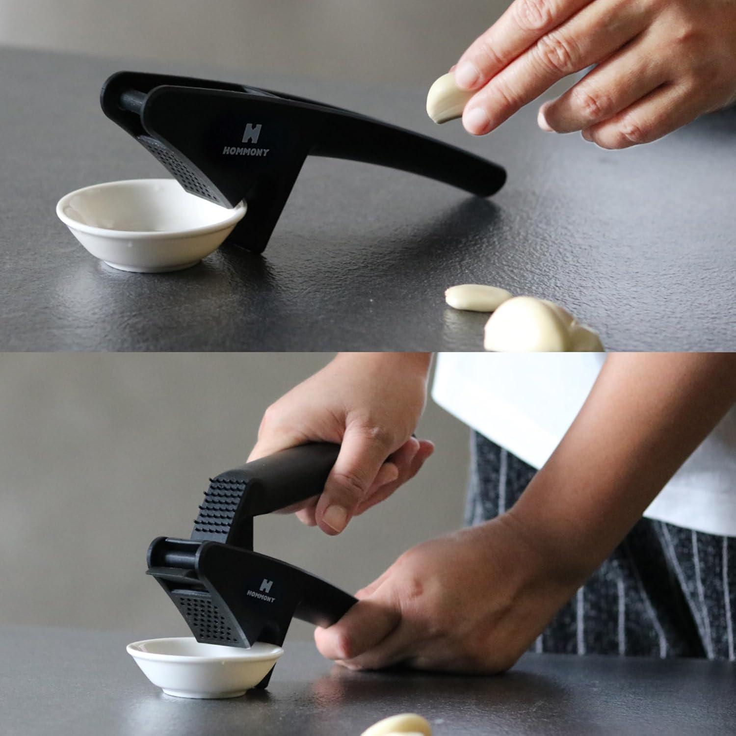 Prensa de Ajo Hommony XP630, Plástico Duradero, Apta para Lavavajillas