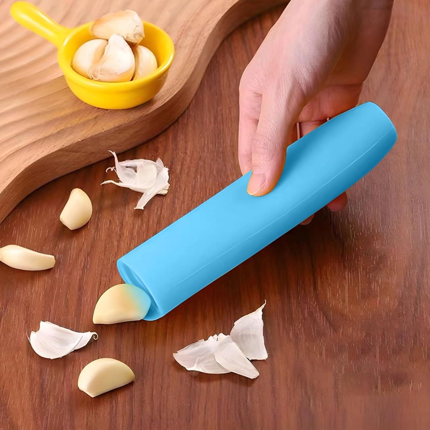 Juego de peladores de ajo de silicona 4 piezas Genérico