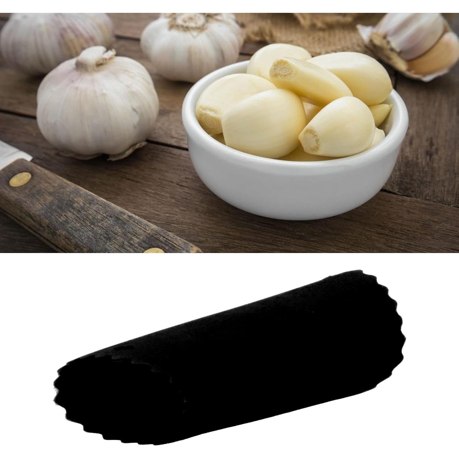 Removedor de piel de ajo Restokki de silicona negro