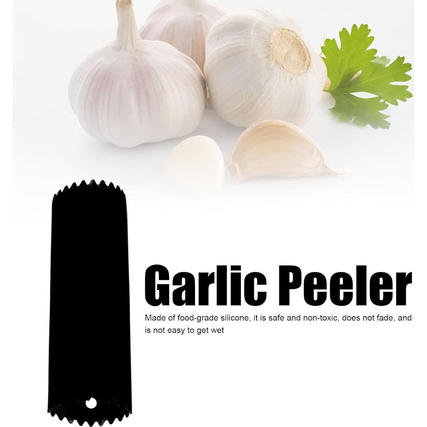 Removedor de piel de ajo Restokki de silicona negro