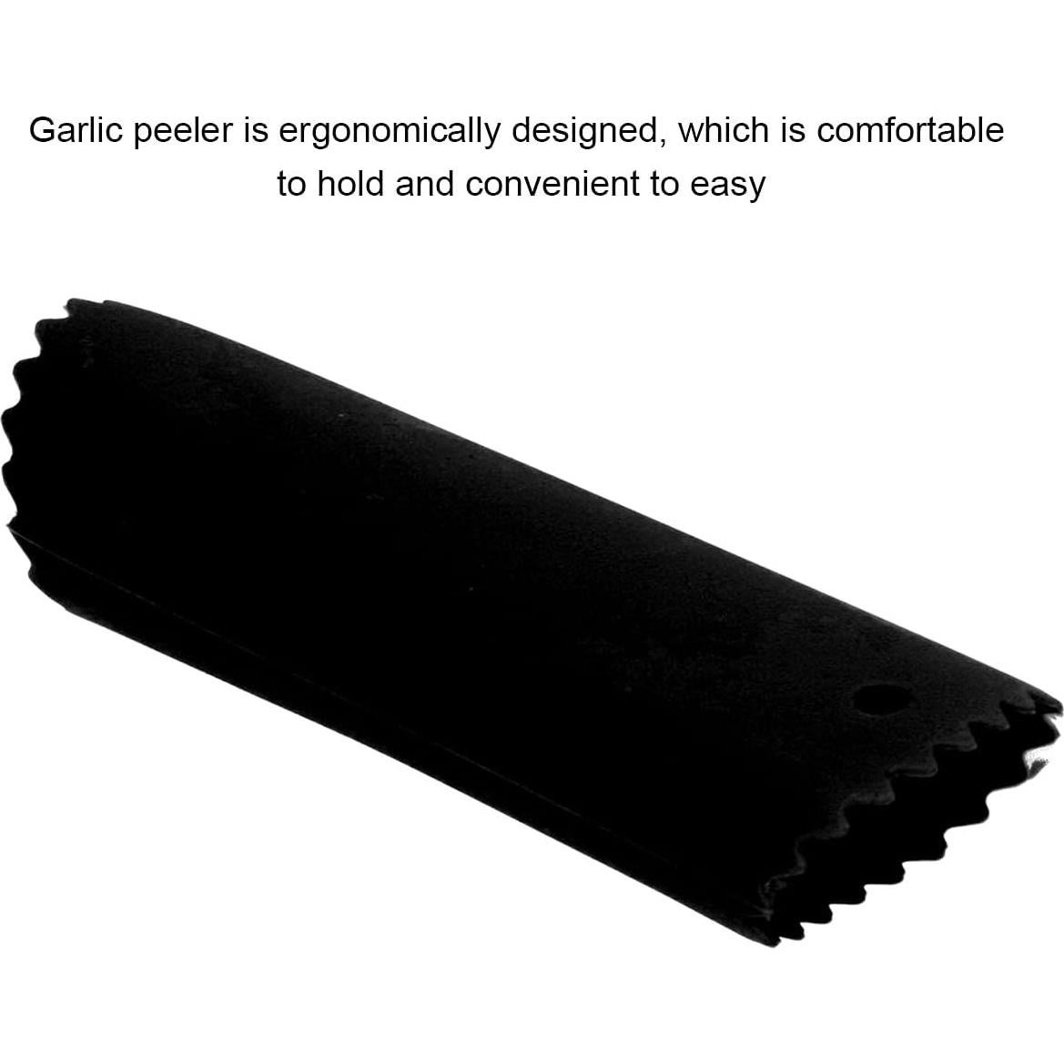 Removedor de piel de ajo Restokki de silicona negro