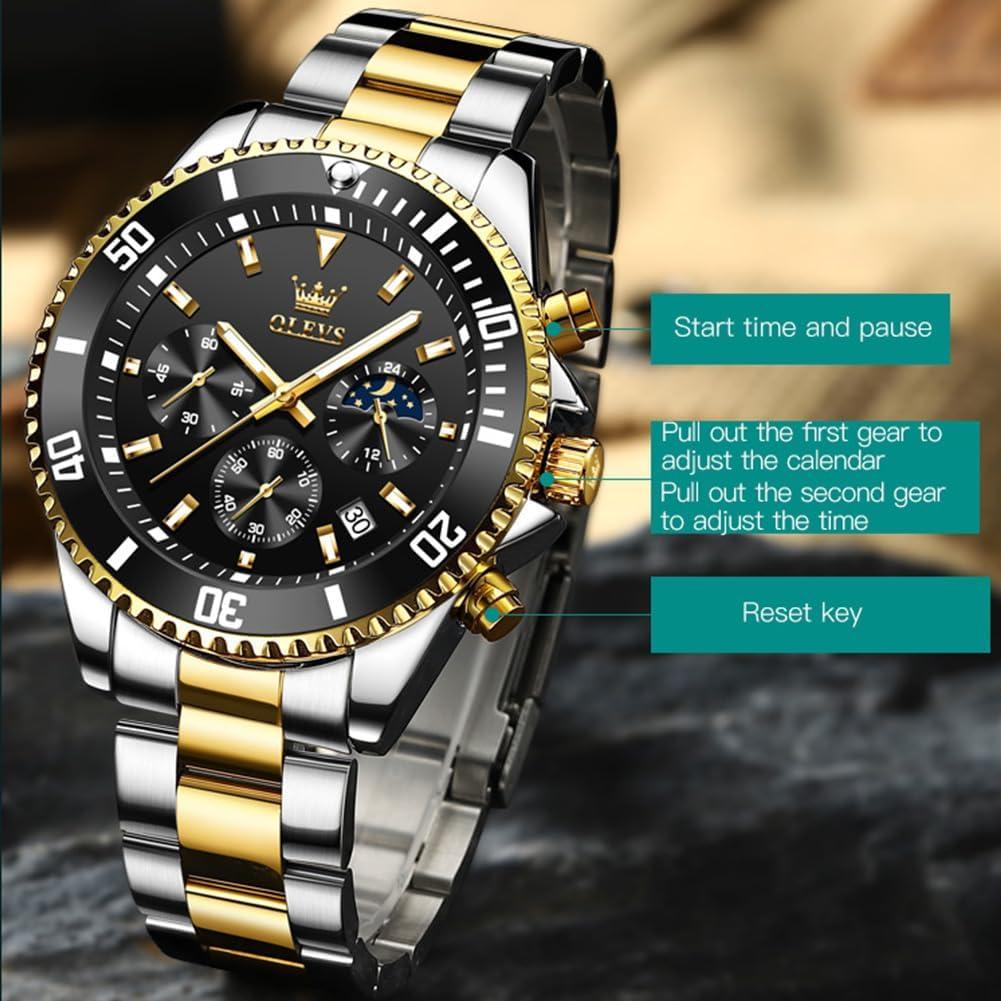 Reloj OLEVS Analógico Acero Inoxidable Clásico Hombre