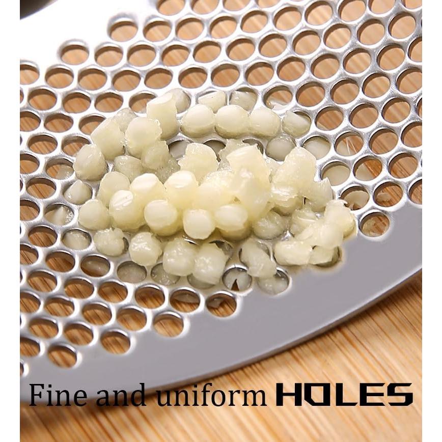 Prensa de Ajo HavenNest Acero Inoxidable Ergonómica 10,92 cm