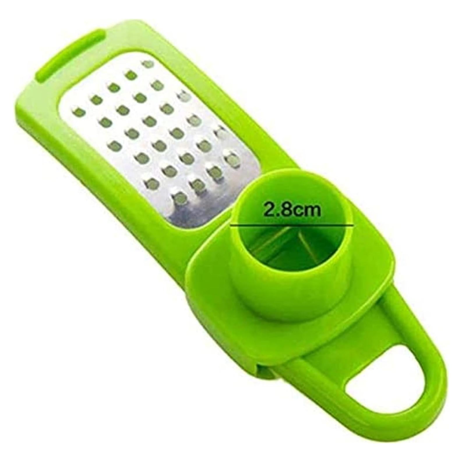 Rebanador de Ajo Multifuncional Zittop Acero Inoxidable Verde