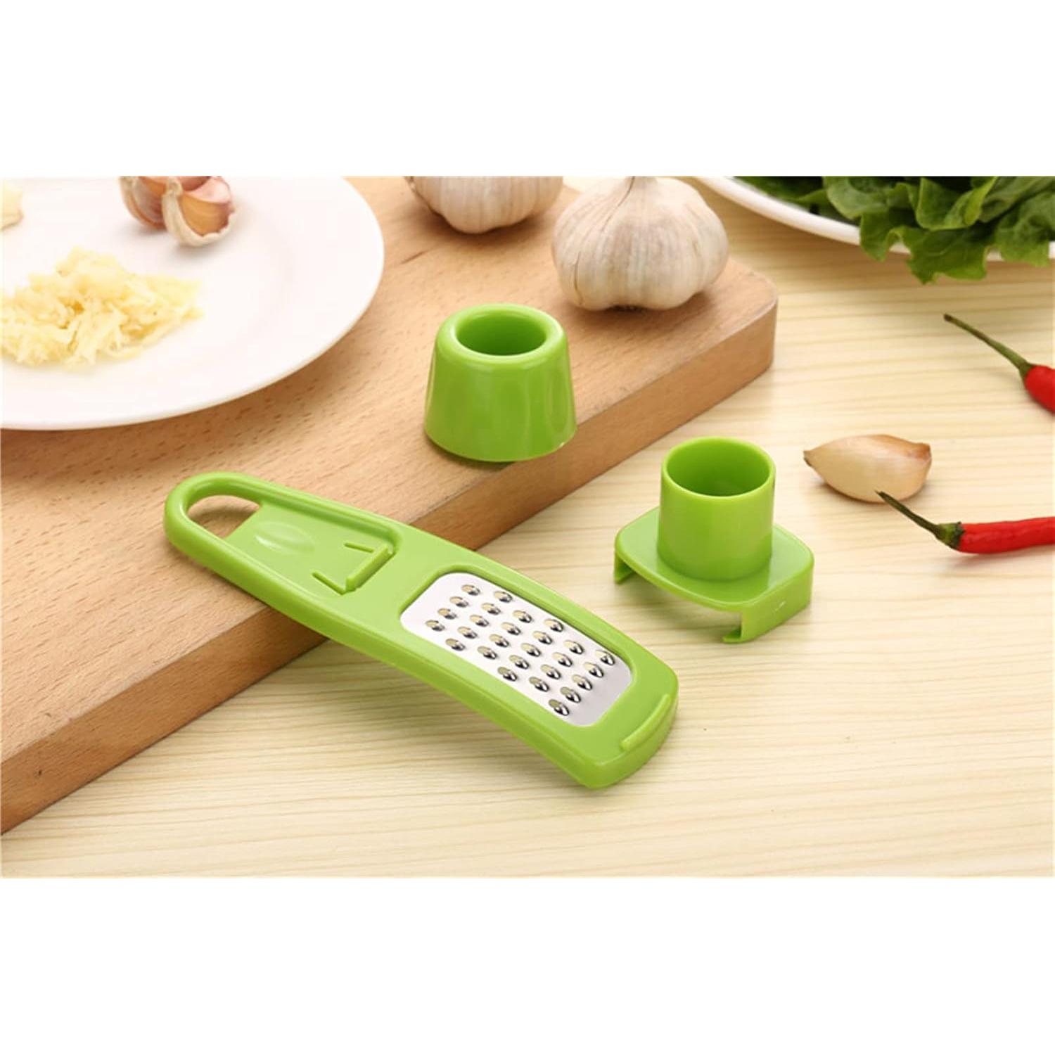 Rebanador de Ajo Multifuncional Zittop Acero Inoxidable Verde