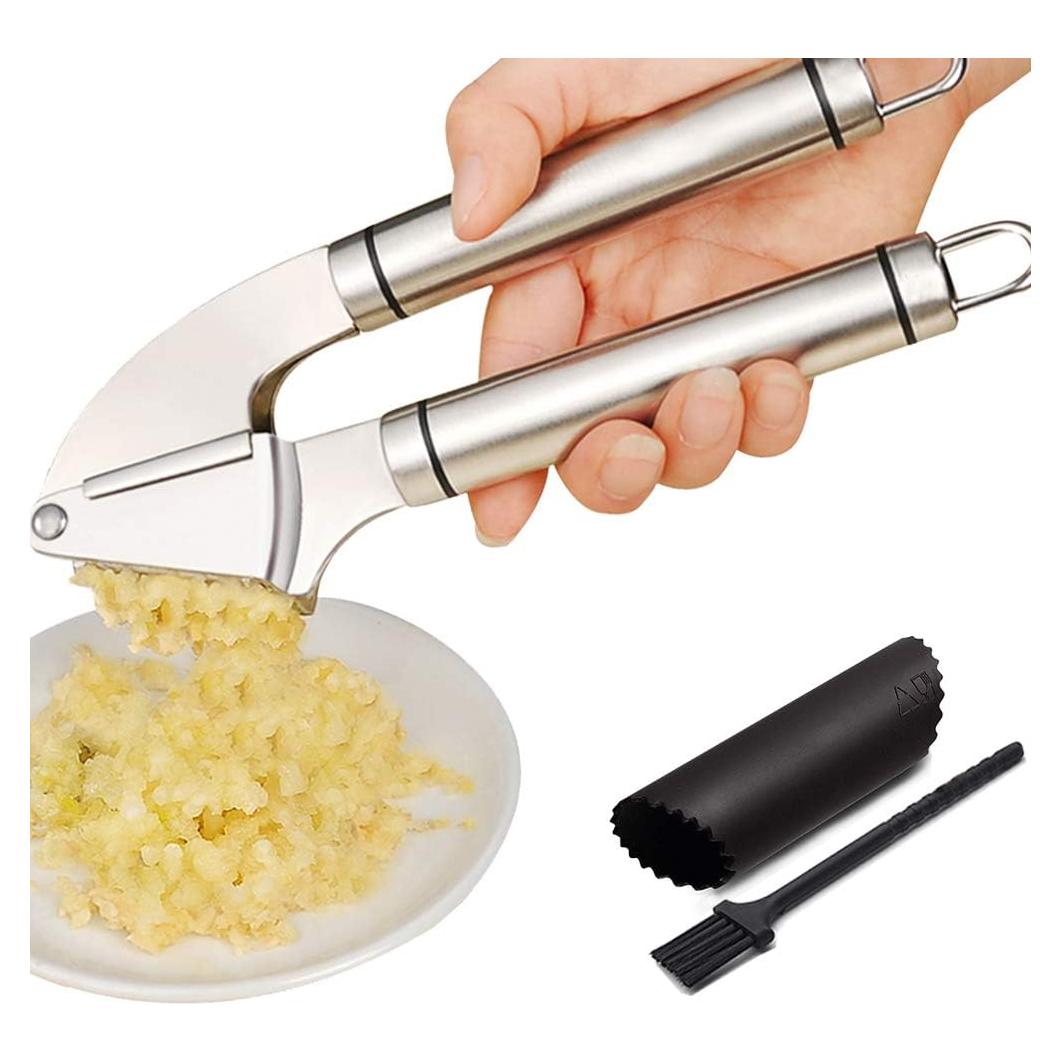 Prensa de Ajo Sunkuka Acero Inoxidable Ergonómica 0.28 kg