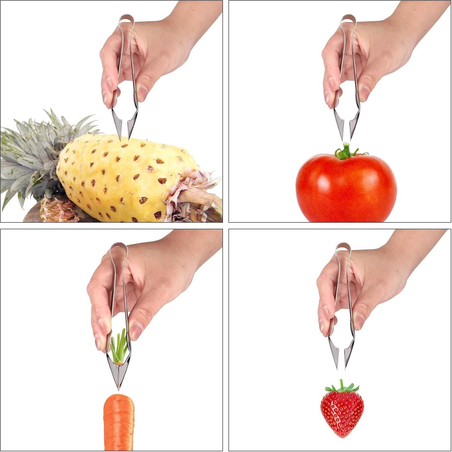 Juego de 3 Pinzas de Ajo Acero Inoxidable Lasuroa