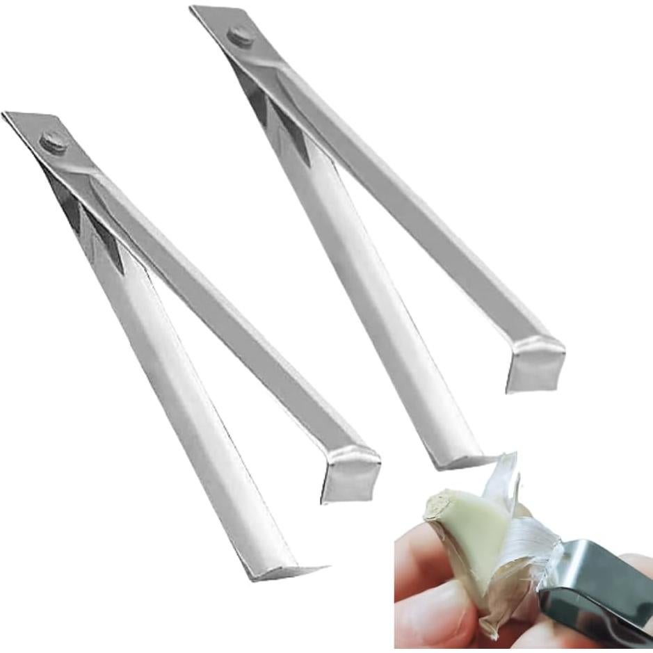 Pelador de Ajo Acero Inoxidable POFUIERKN 4 Piezas