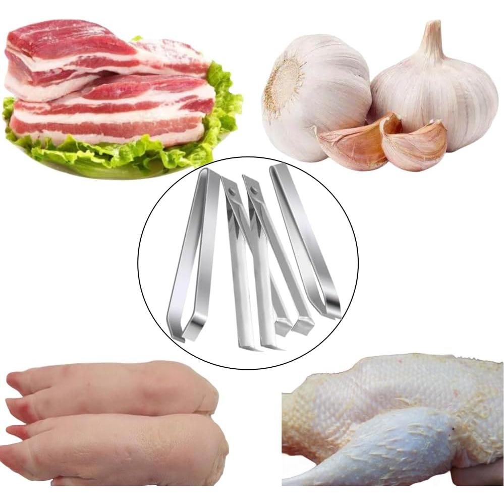 Pelador de Ajo Acero Inoxidable POFUIERKN 4 Piezas