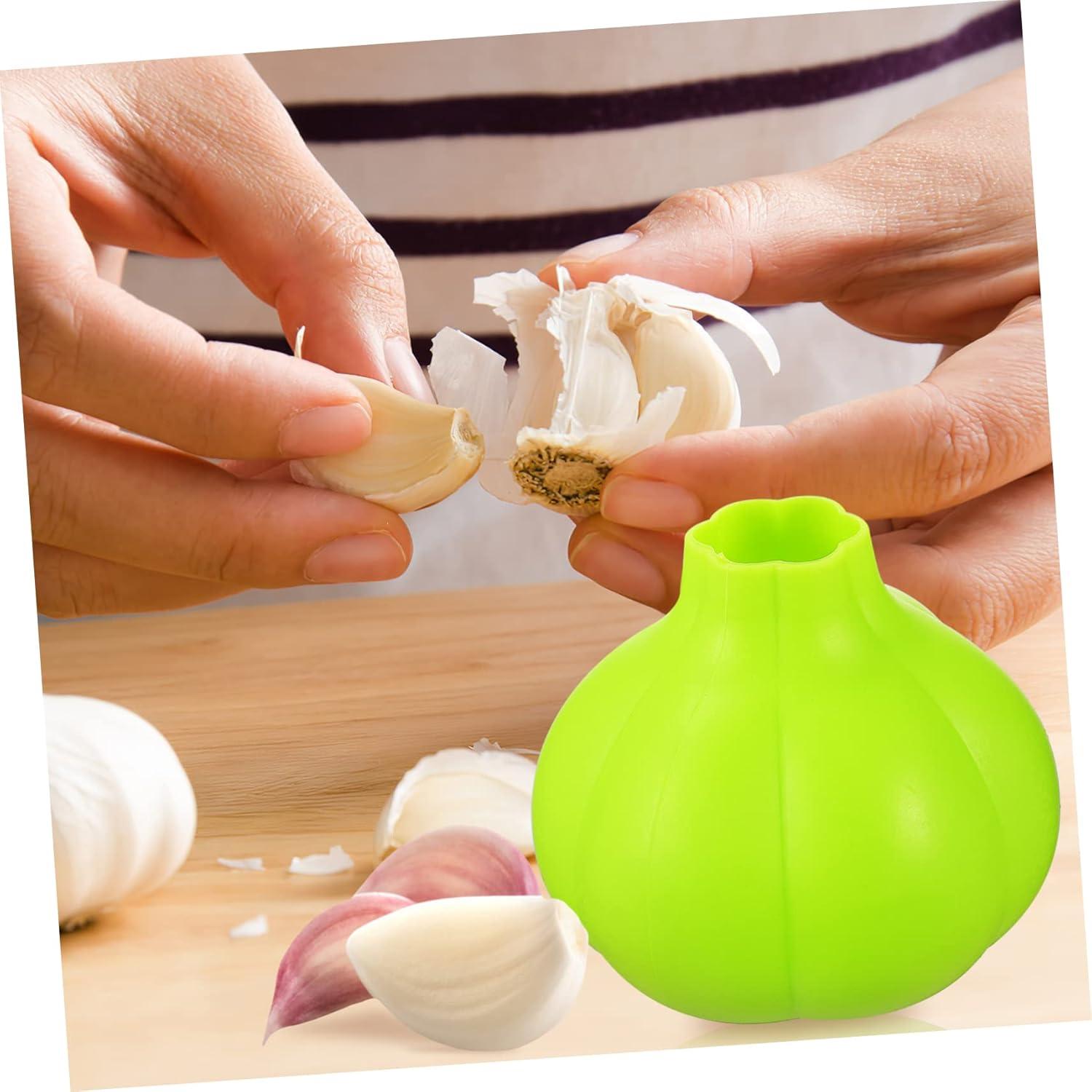 Silicone Garlic Peeler Garlic Skin Remover Roller Easy to Use Kitchen Tool Non-slip Design
