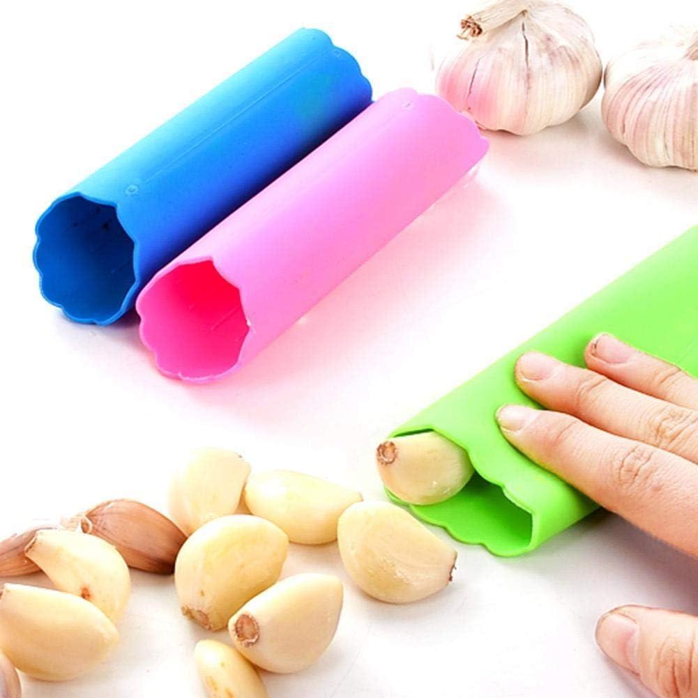 Garlic Peeler Garlic Peeler Tube Silicone Garlic Skin Remover Roller Garlic Roller Peeler Silicone Garlic Peeler Tube Roller, Garlic Dicer Wheel Silicone Garlic Peeler Roller Peeling Tube Tool