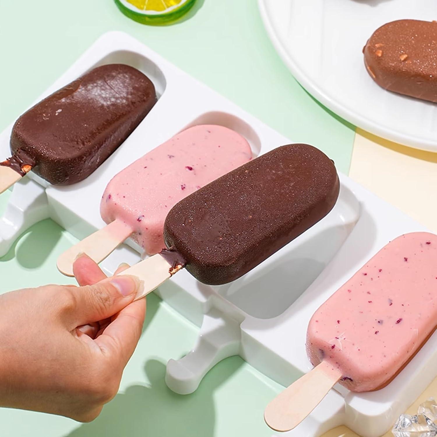 Juego de Moldes de Silicona para Paletas Ouddy Life 3 Piezas