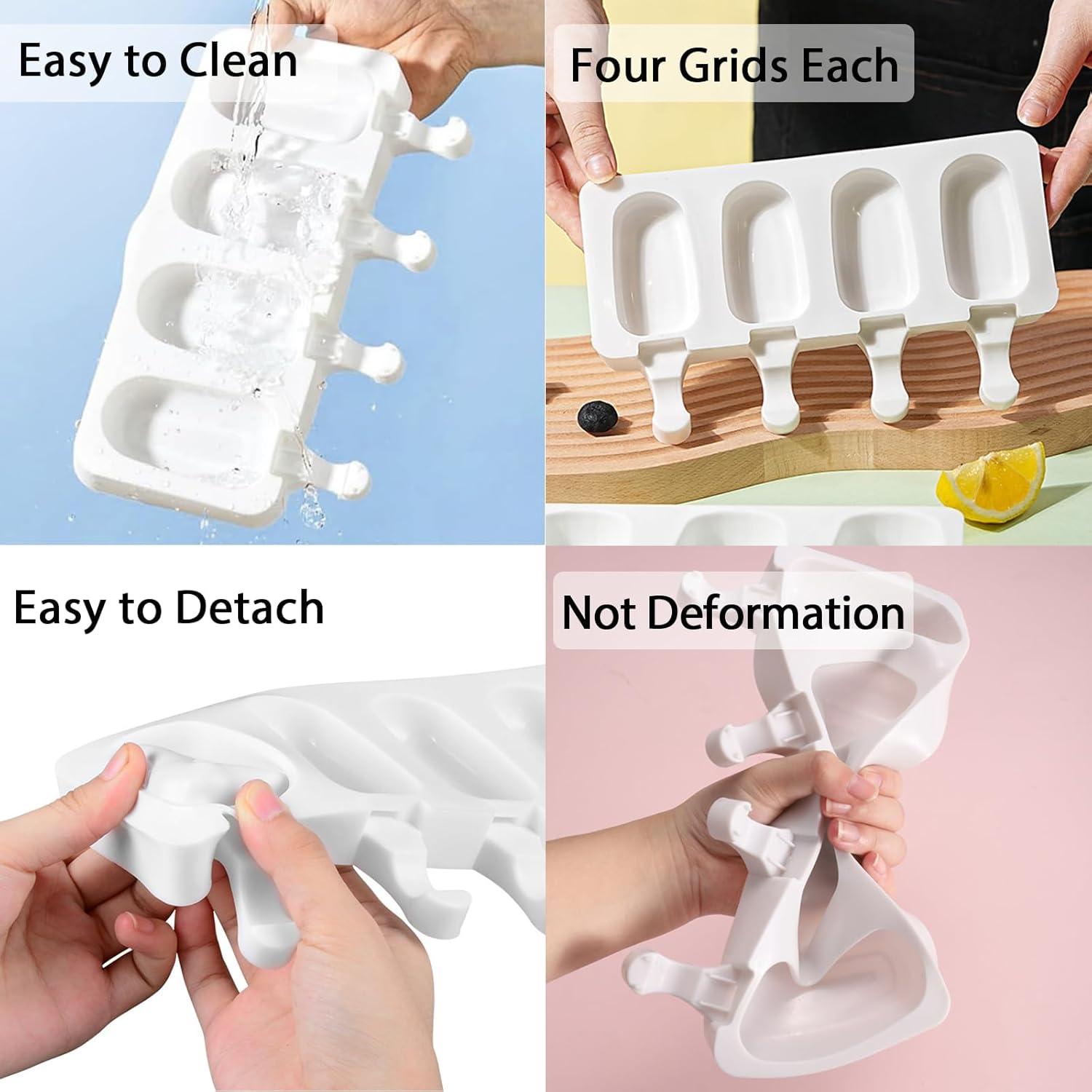 Juego de Moldes de Silicona para Paletas Ouddy Life 3 Piezas