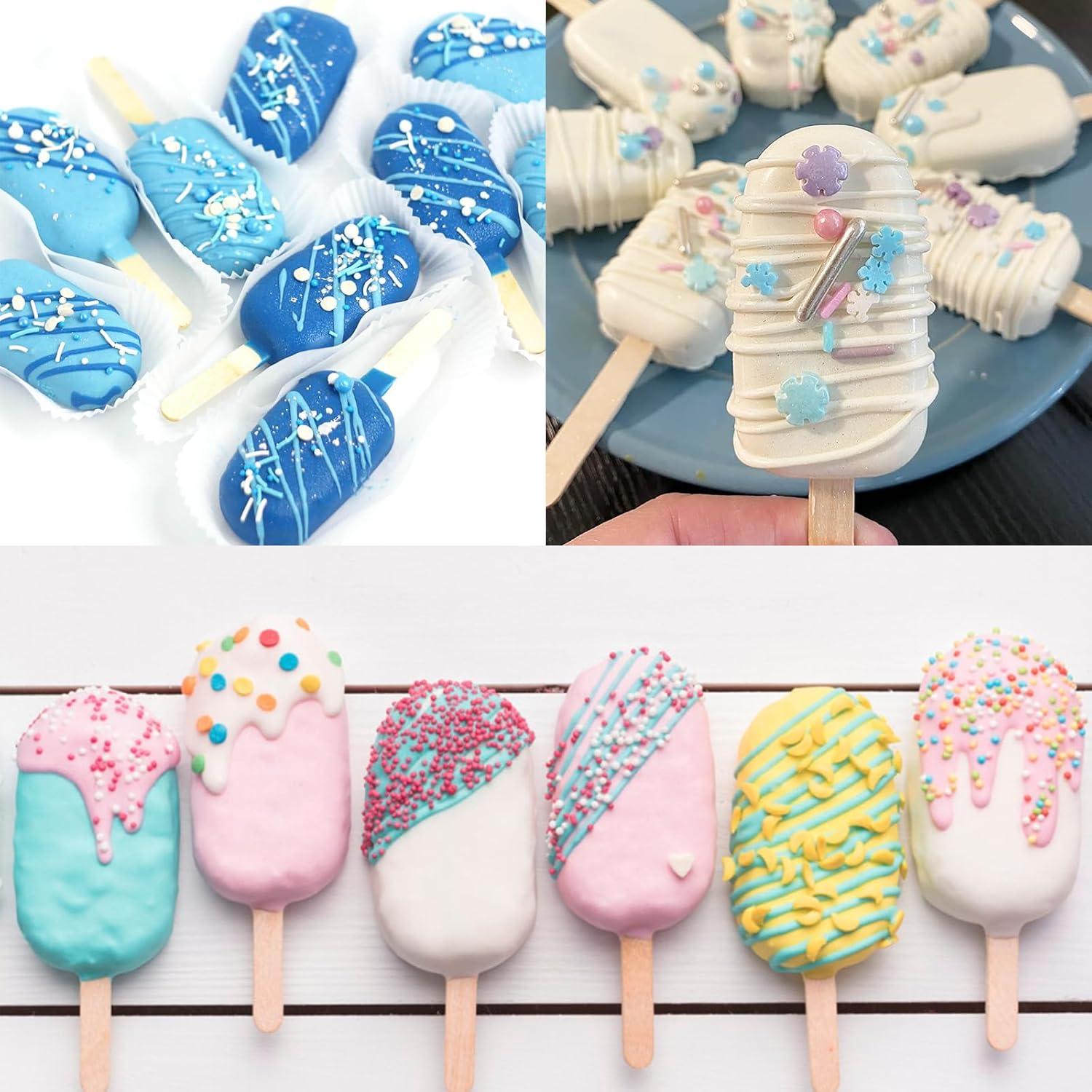 Juego de Moldes de Silicona para Paletas Ouddy Life 3 Piezas