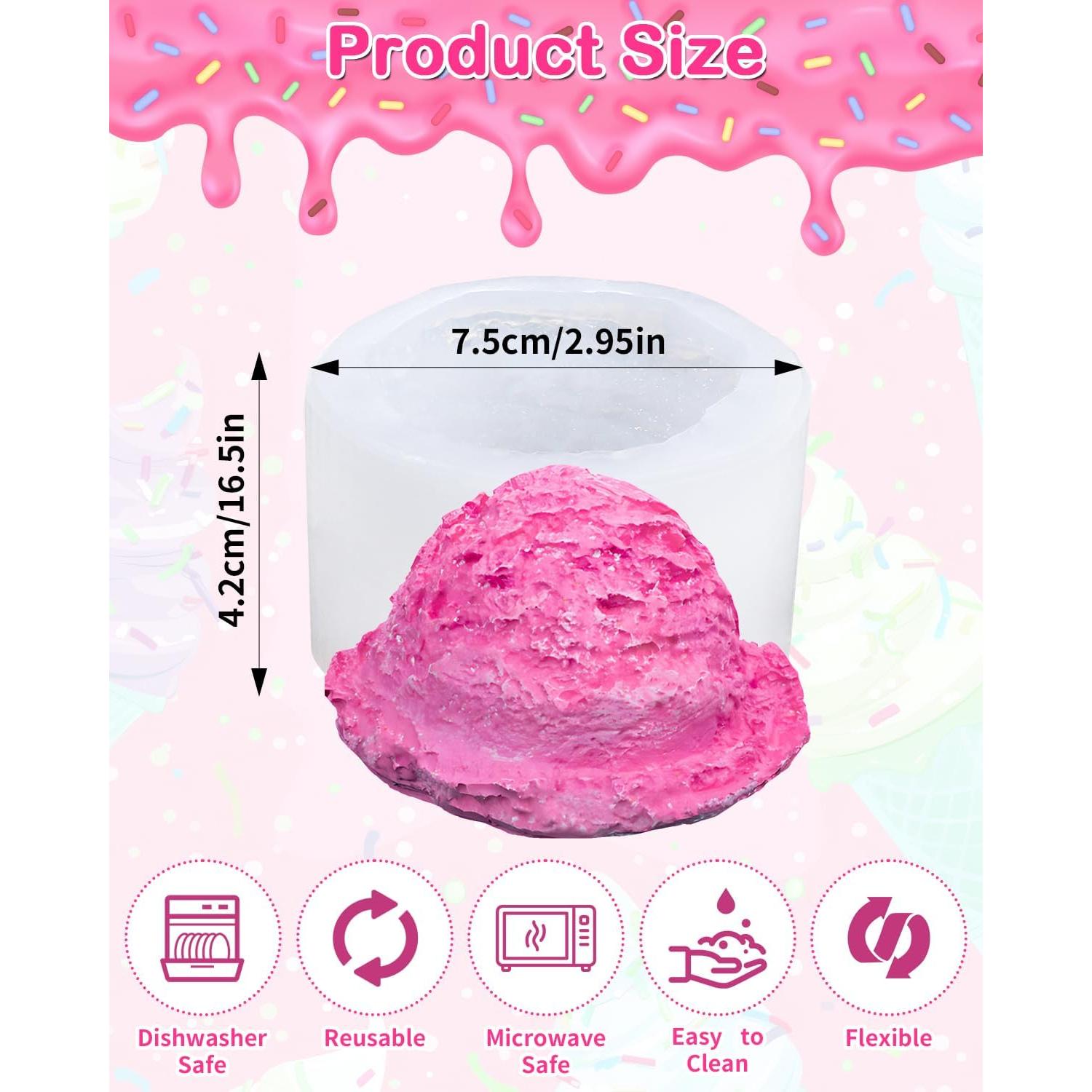 Molde de Silicona para Helado Liobelon 1 Pieza 8.3x7.8 cm