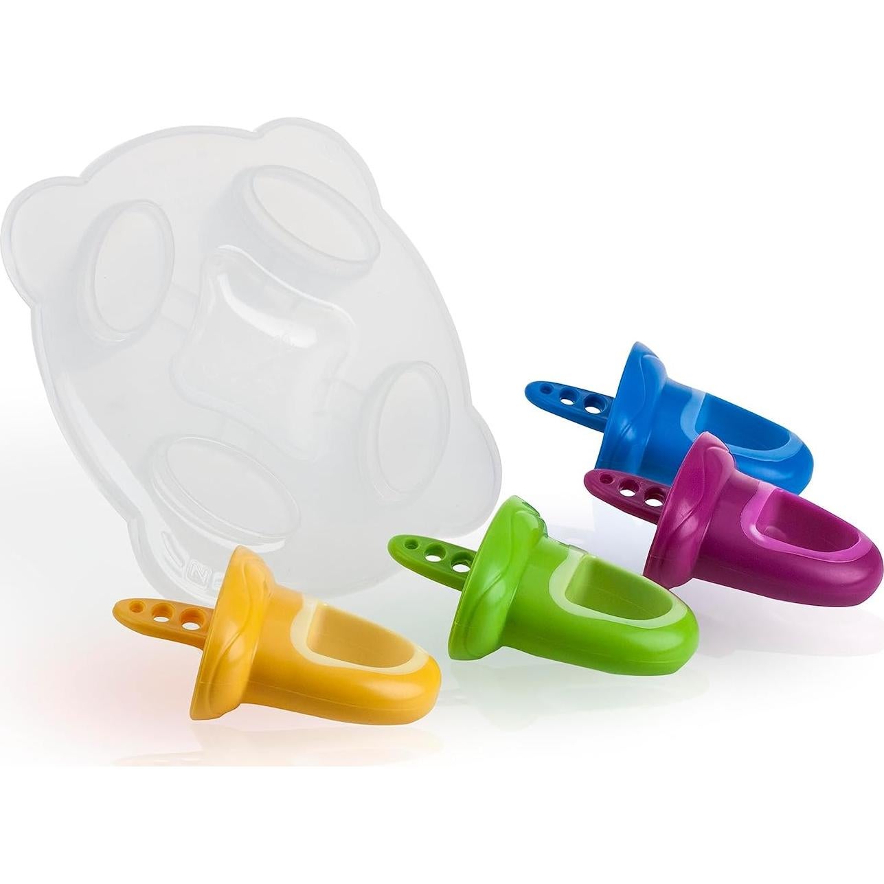 Moldes de Paletas Nuby 1 Paquete 4 Mangos Multicolor