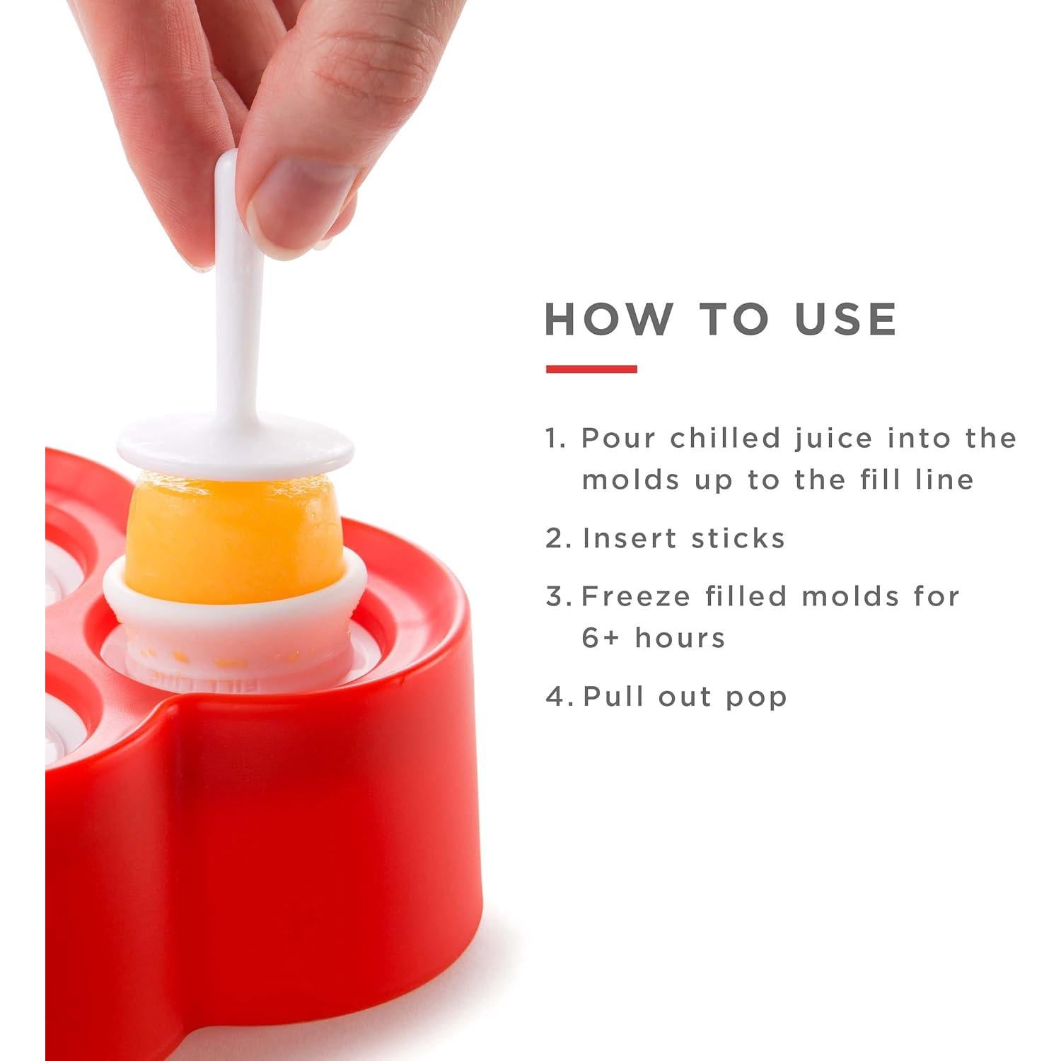 Moldes de Mini Pops ZOKU, 9 Silicona Libre BPA, 17.74 ml