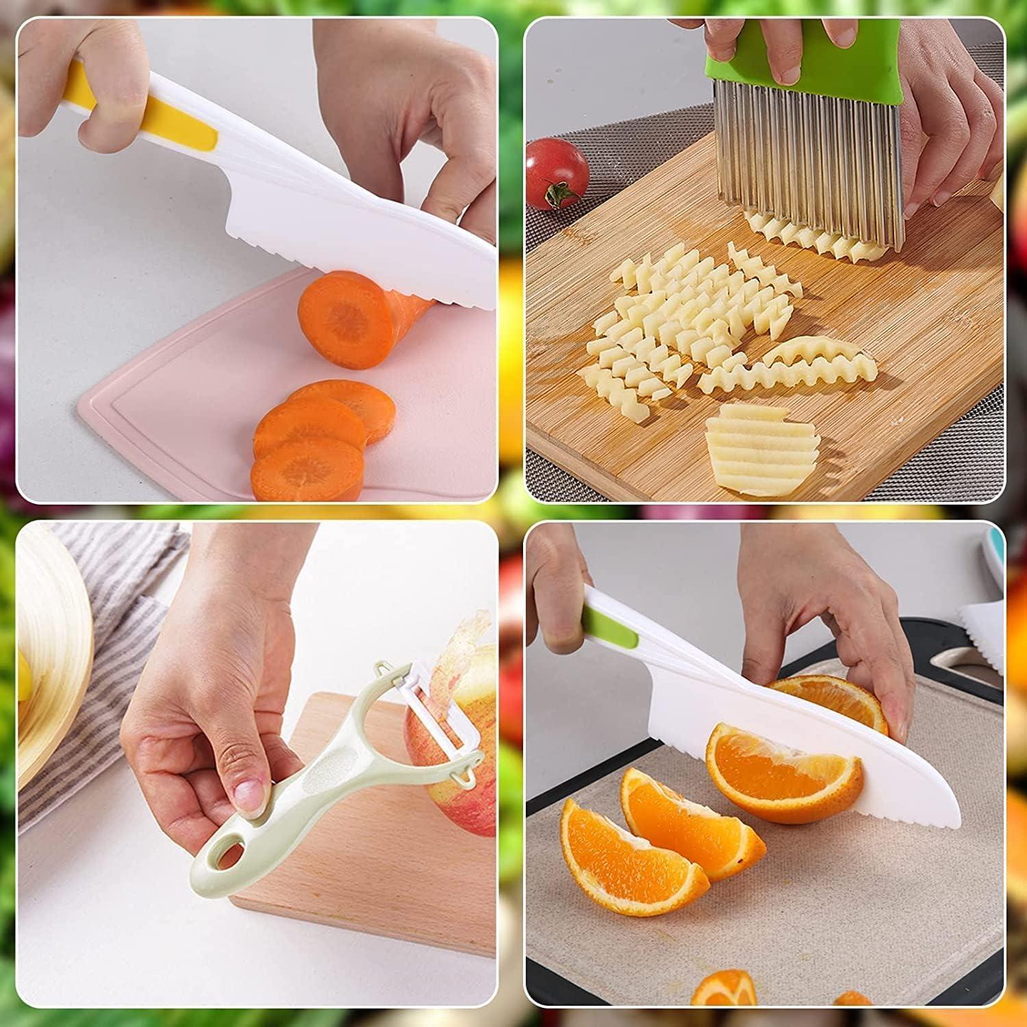 Conjunto de cuchillos de cocina Leking para niños - 8 piezas
