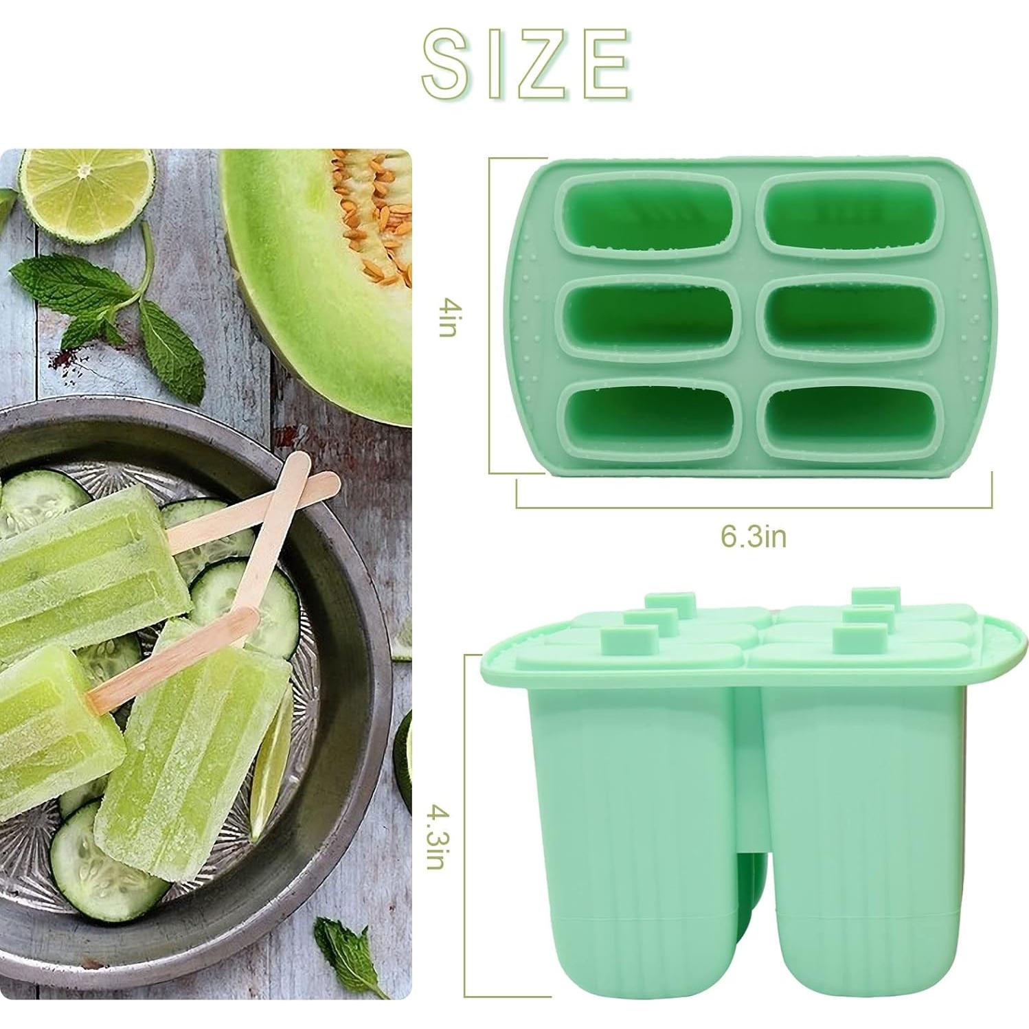 Moldes de Silicona para Paletas Bongpuda 6 Piezas Verde