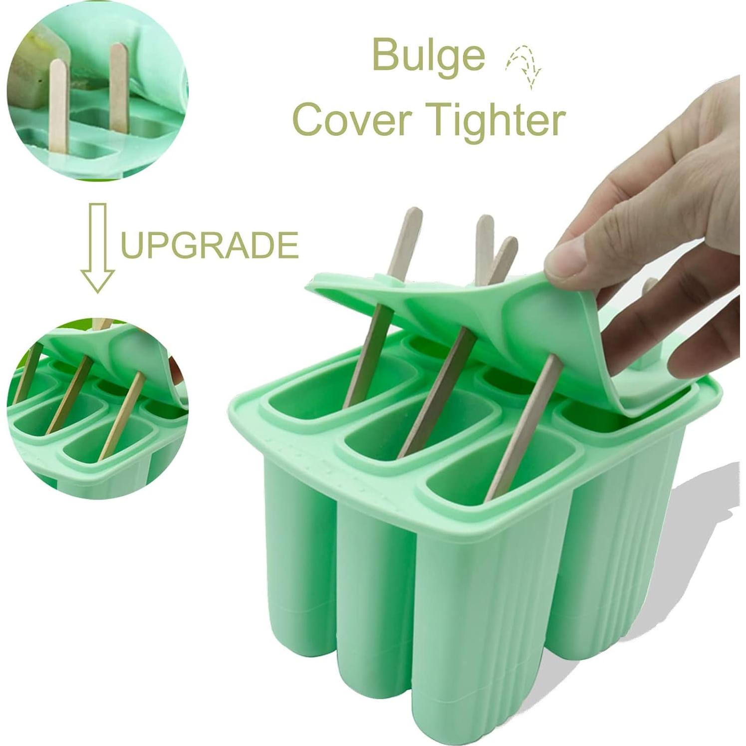 Moldes de Silicona para Paletas Bongpuda 6 Piezas Verde