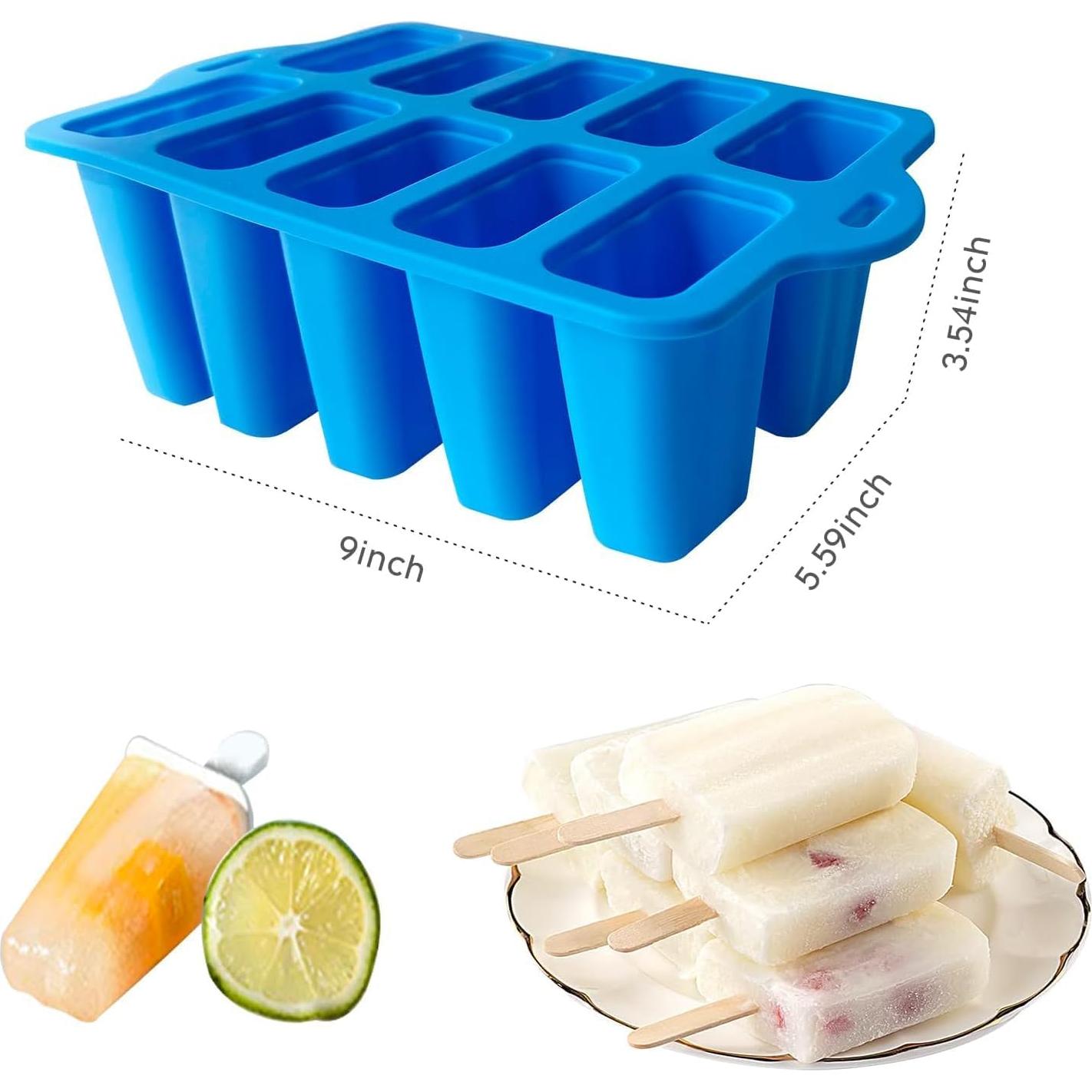 Moldes de Popsicle de Silicona Midnadiy 10 Cavidades BPA Libre