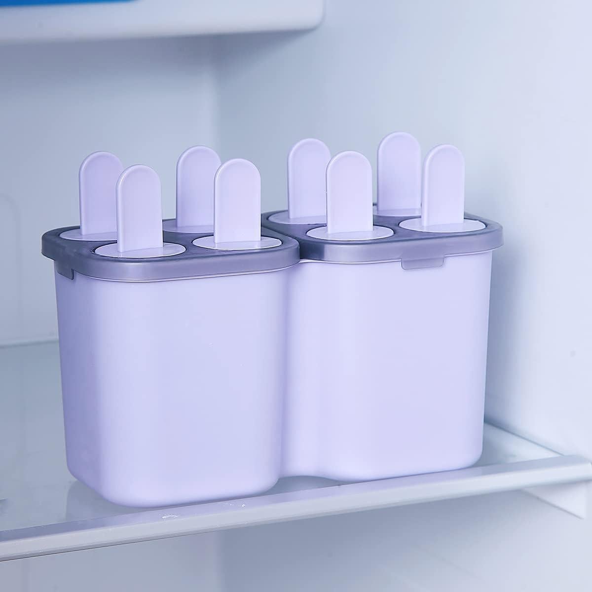 Moldes de Paletas HOMQUEN 8 Piezas Reutilizables BPA Free