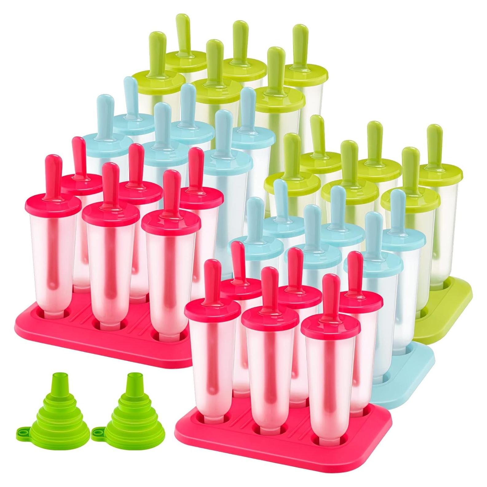 Molde de Helado Bokon 6 Sets 36 Piezas Reutilizables BPA Free