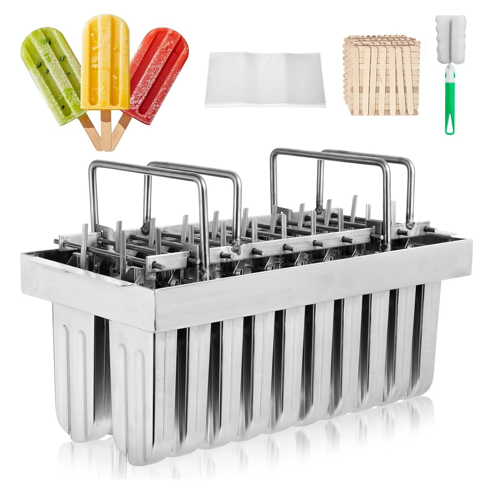 Moldes de Paletas Dyna-Living 20PCS Acero Inoxidable 85ml