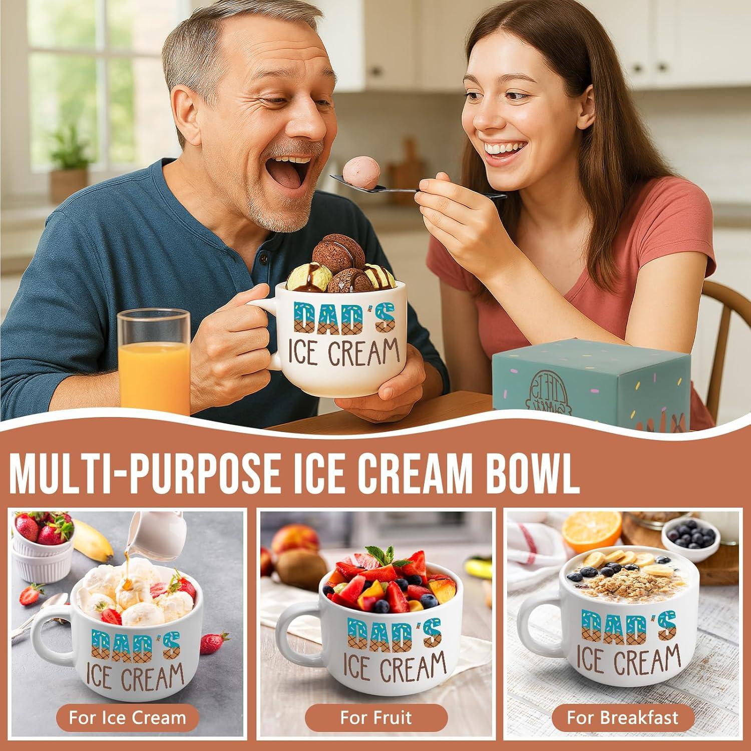 Set de Tazón de Helado y Pala Papá YUEYUQIU 600ml