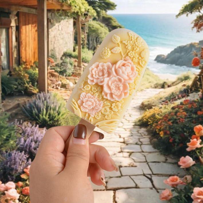 Moldes de Paletas de Silicona Floral Genérico - Antiadherente