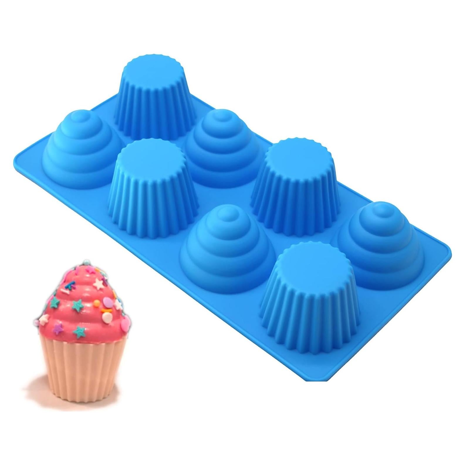 Molde de Jabón Silicona X-Haibei 8 Cavidades Cono Helado