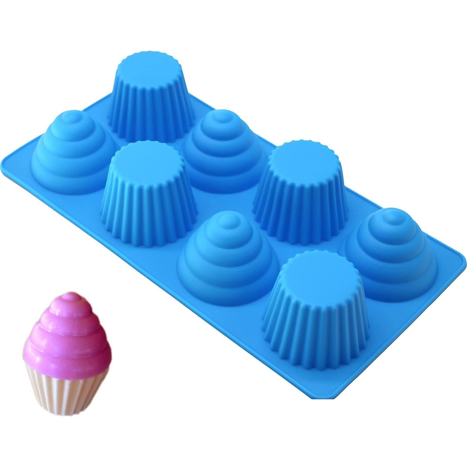 Molde de Jabón Silicona X-Haibei 8 Cavidades Cono Helado