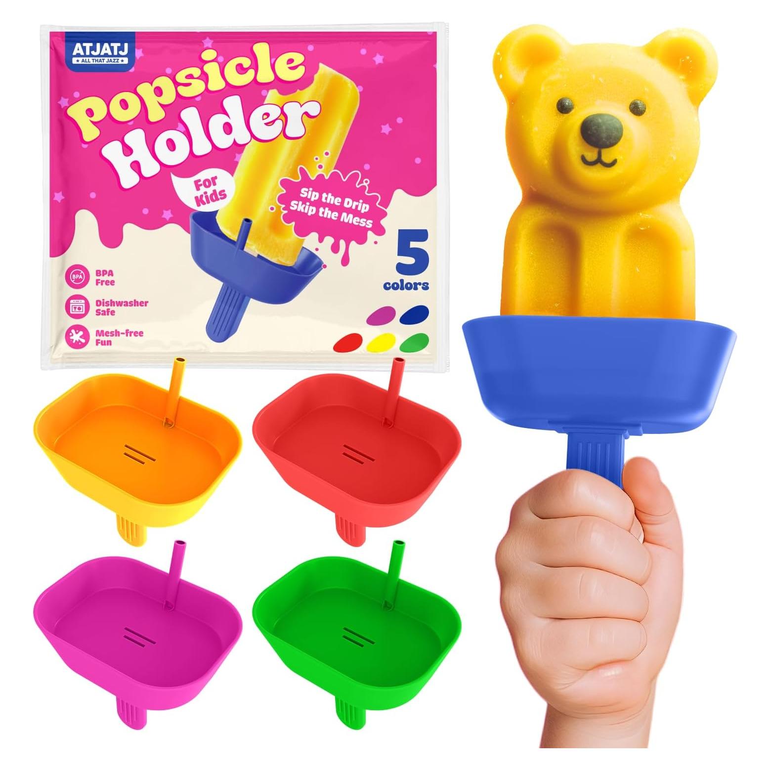 5 Soportes de Silicona para Paletas Antigoteo ATJATJ