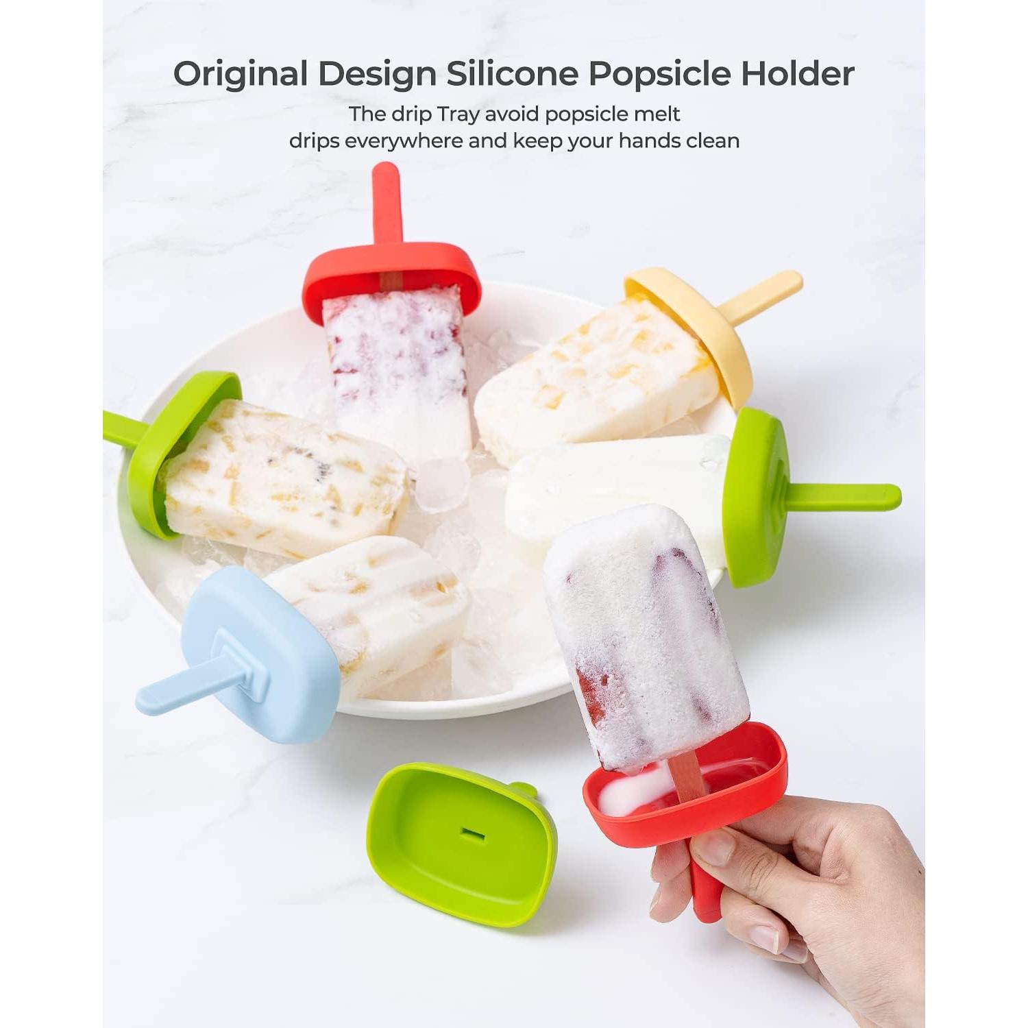 Moldes de Silicona para Paletas MEETRUE 10 Cavidades 120ml