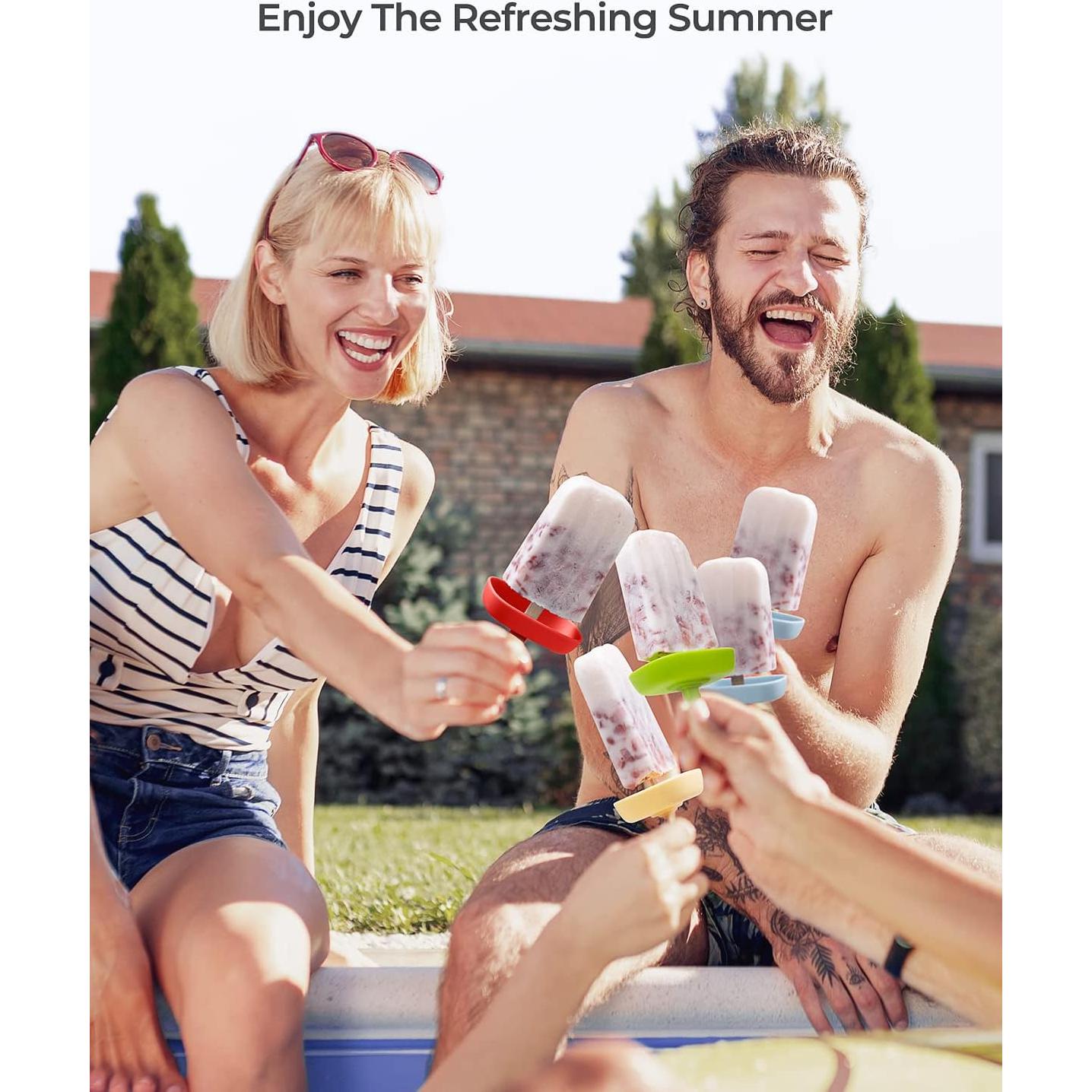 Moldes de Silicona para Paletas MEETRUE 10 Cavidades 120ml