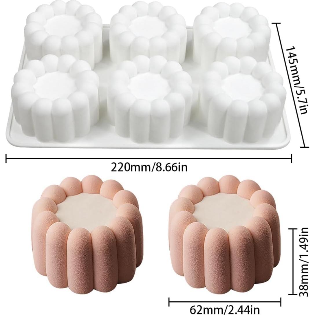 Molde de Silicona para Mousse Mostsom A_ Flor 21.96x14.48cm