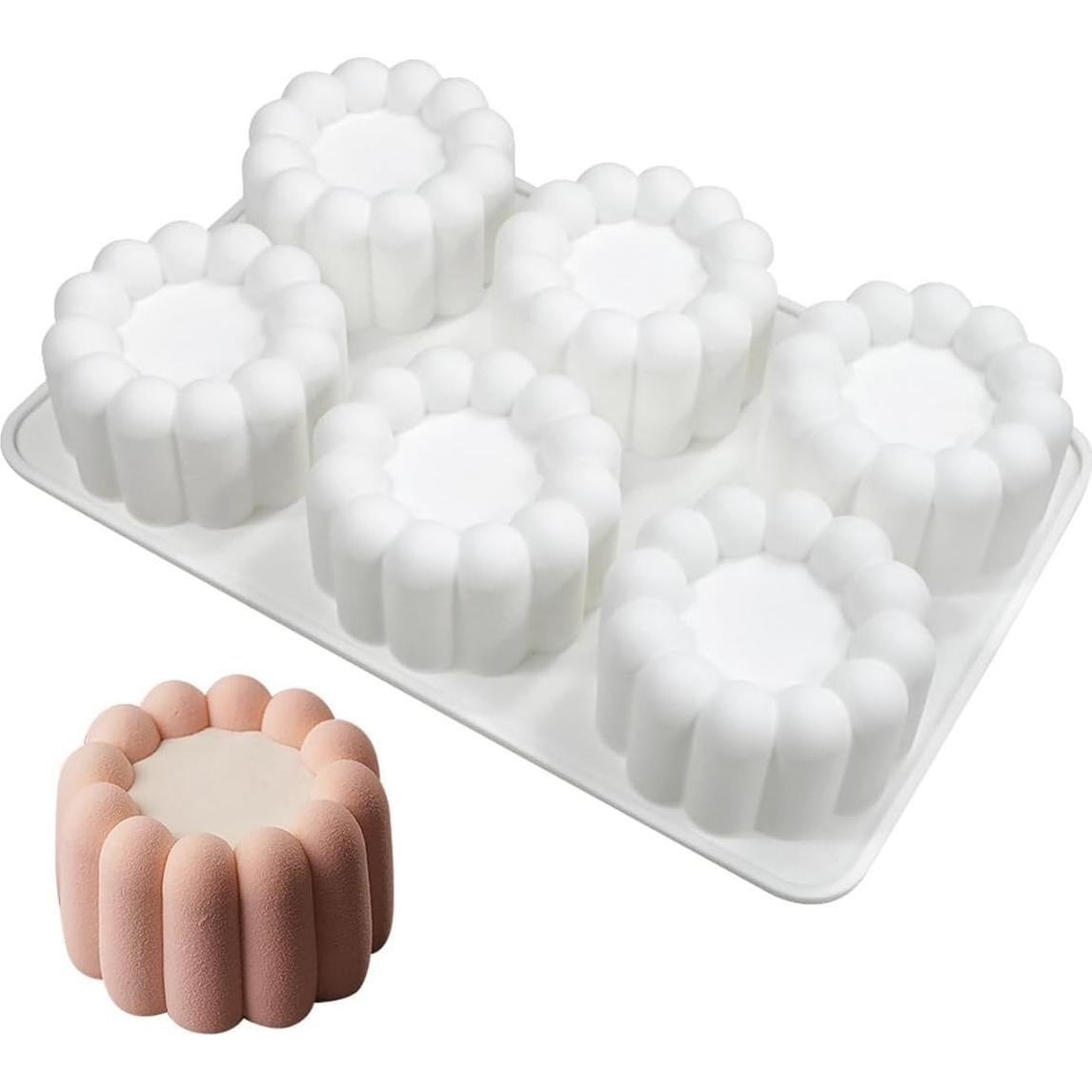 Molde de Silicona para Mousse Mostsom A_ Flor 21.96x14.48cm