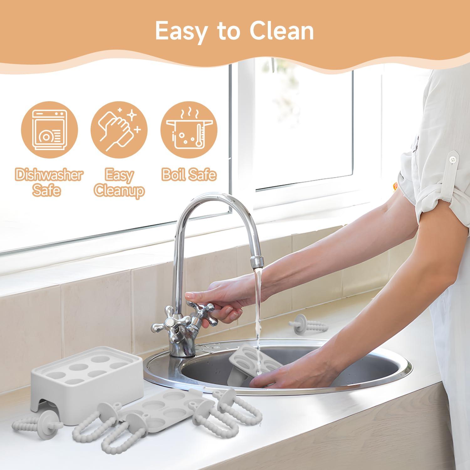 Molde de Paletas de Silicona Morlike para Bebés 6 Piezas