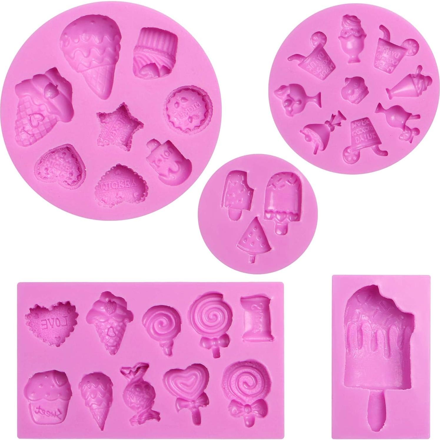 Moldes de Silicona para Helado Acvcatto - 5 Piezas