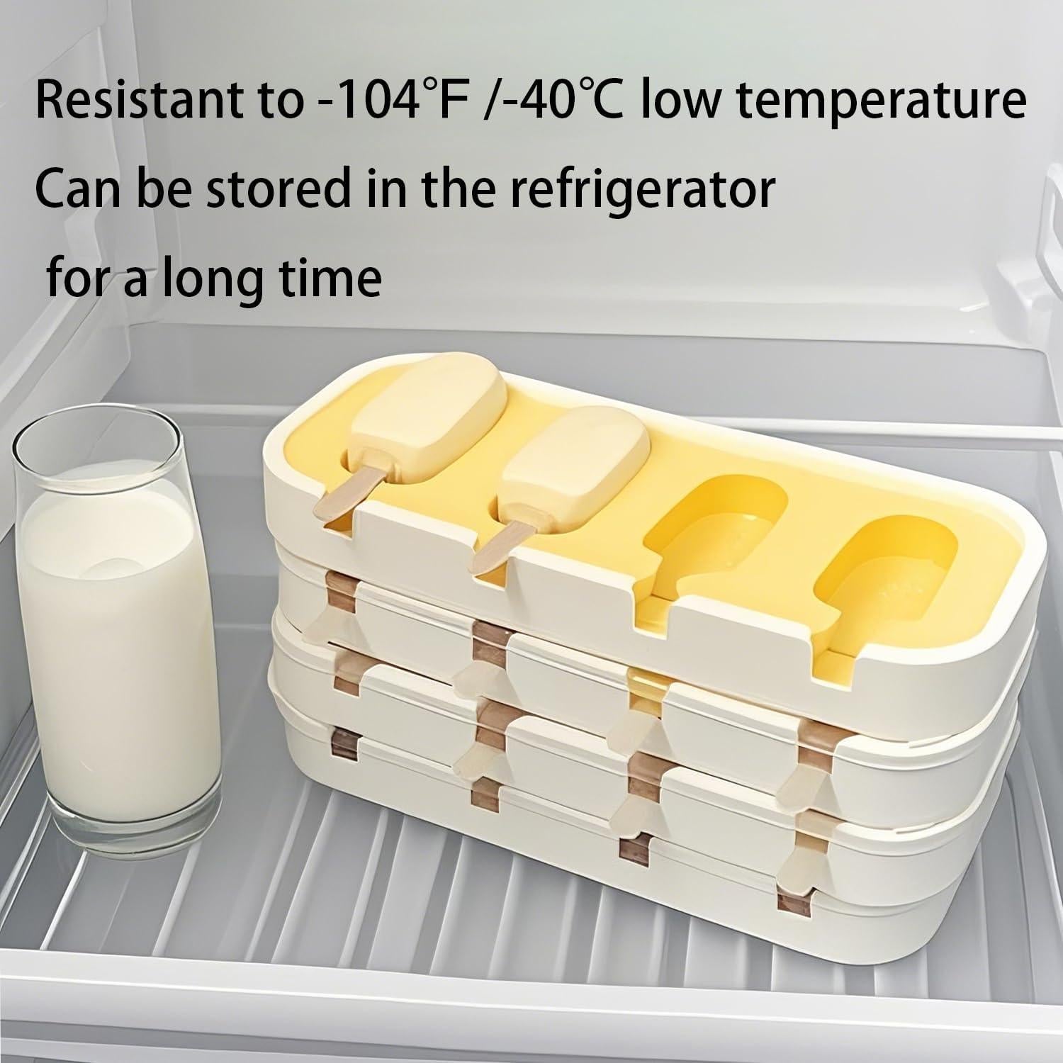 Moldes de Helados de Silicona SOV - 2 Paquetes con 12 Palitos