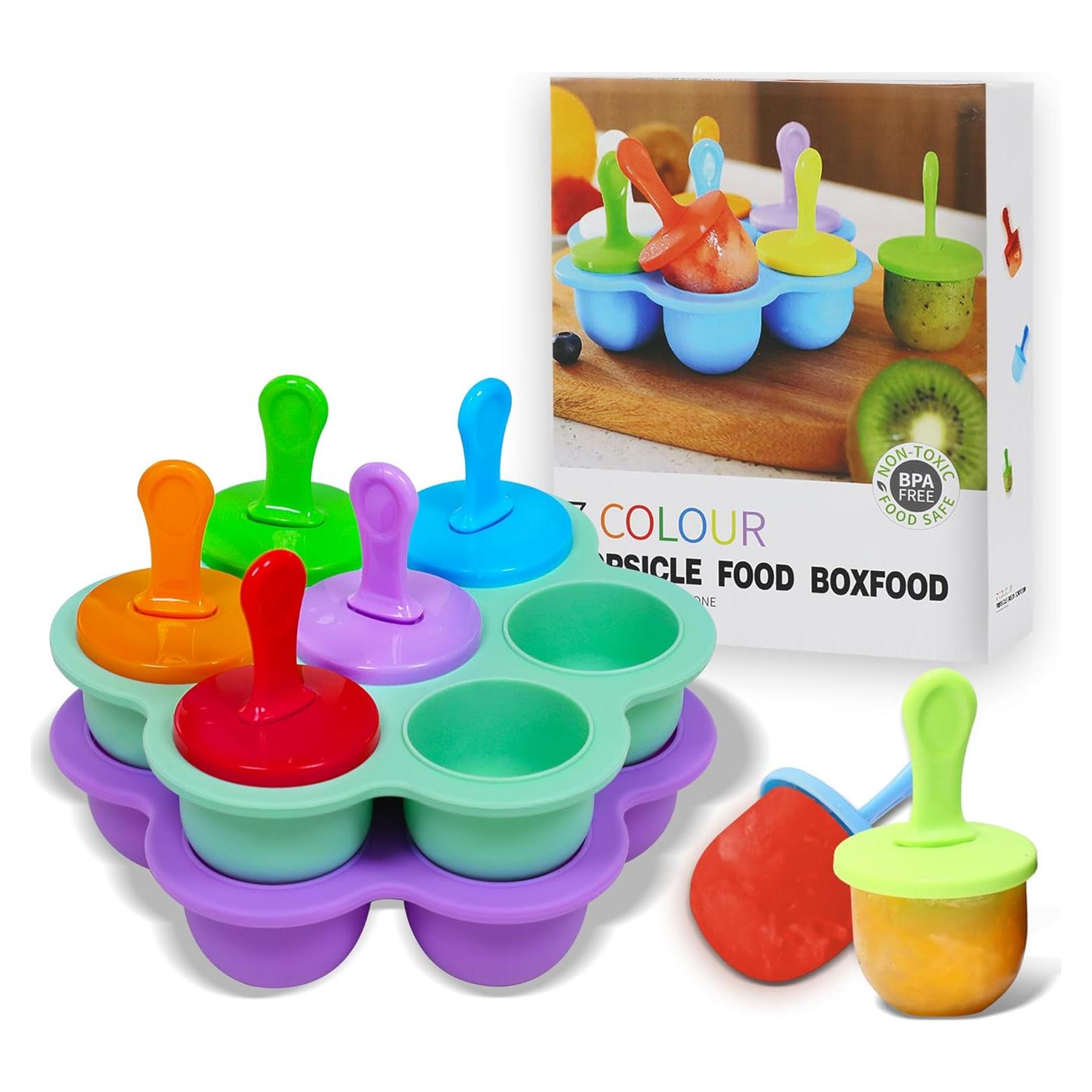 Moldes de Popsicle de Silicona XoYoZo 14 Cavidades 2 Pcs