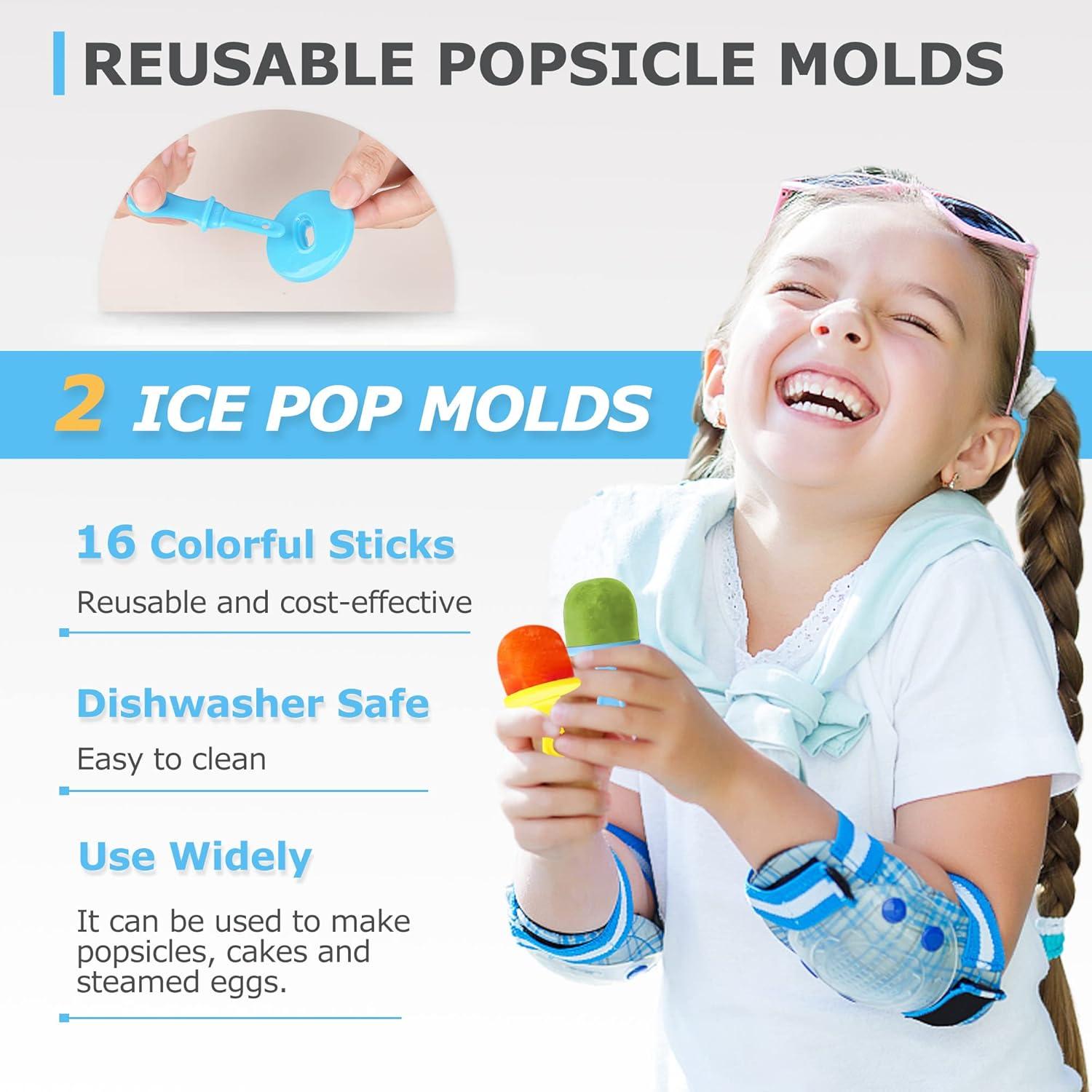 Moldes de Popsicle de Silicona XoYoZo 14 Cavidades 2 Pcs