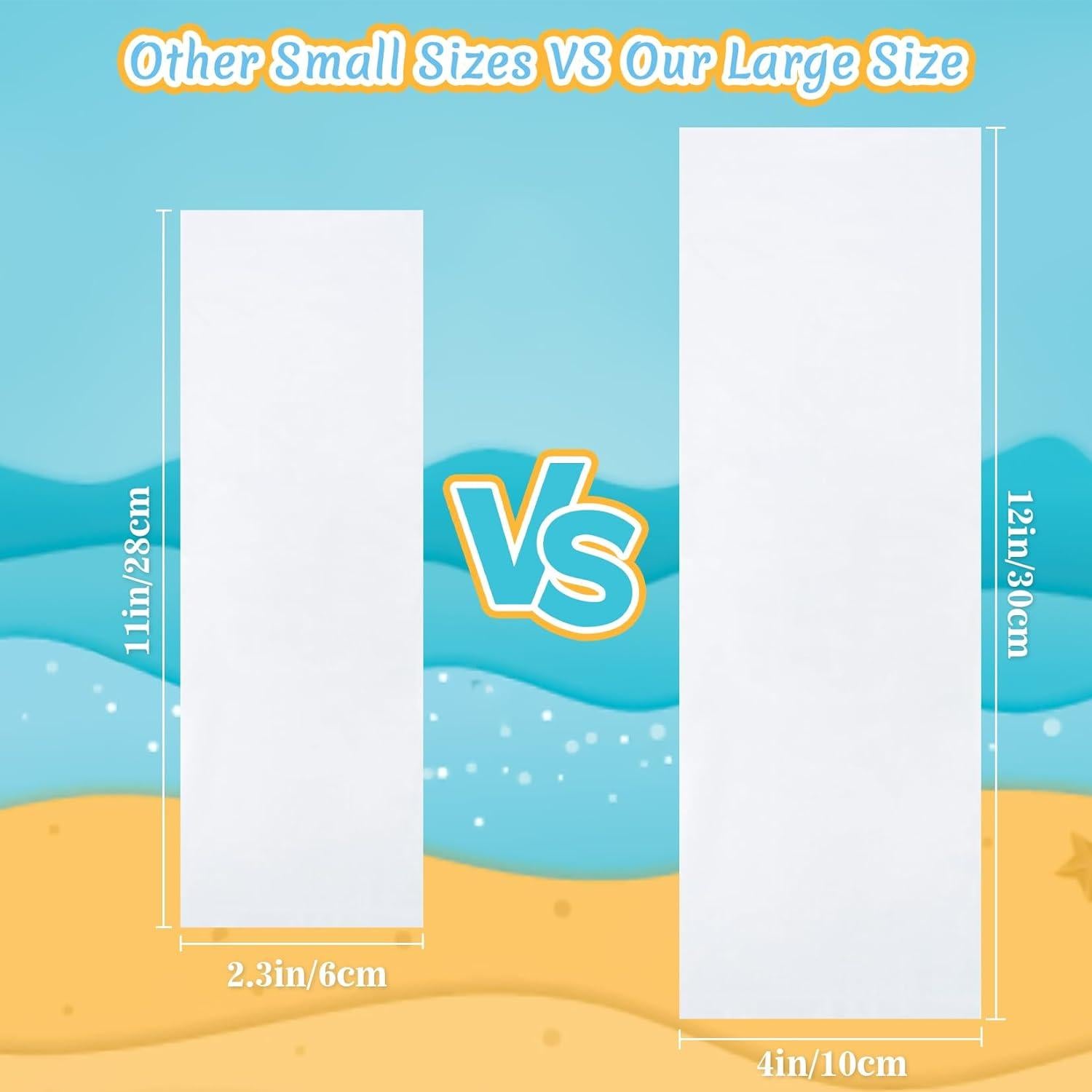 100 Bolsas de Plástico para Helados MAQIHAN 30x10 cm