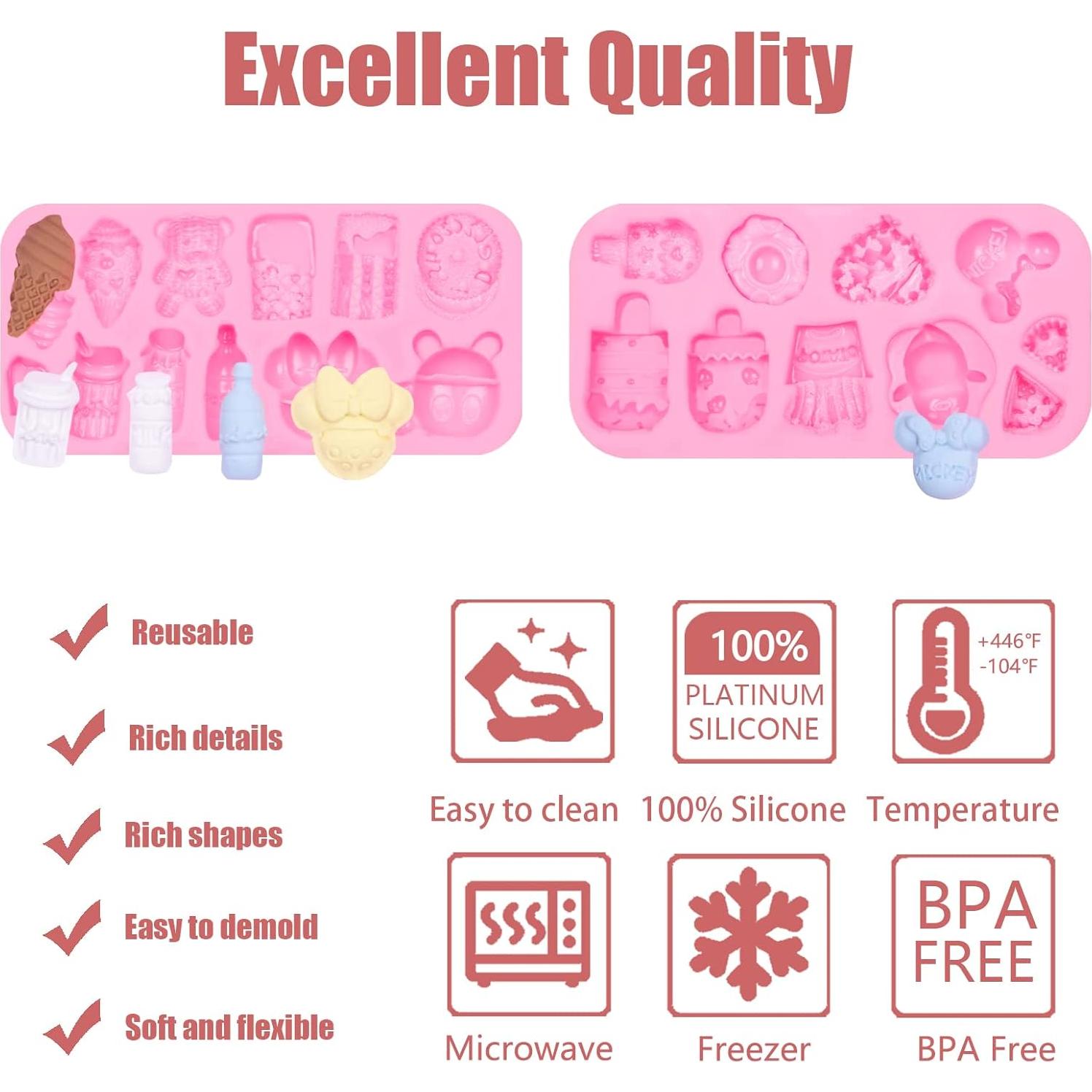 Moldes de Silicona para Helados 4 Pcs YWZBOMOLDRM