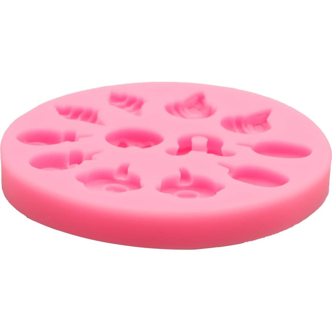 Juego de Moldes de Silicona Rosa Octhallow 2 Piezas Postres