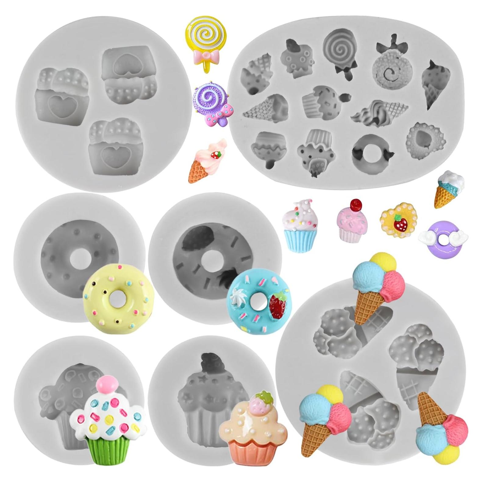 Moldes de Silicona para Helado Sijiangmold Set de 7 Piezas